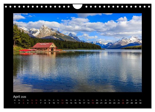 Produktbild: KANADA - Rocky Mountains (Wandkalender 2026 DIN A4 quer), CALVENDO Monatskalender