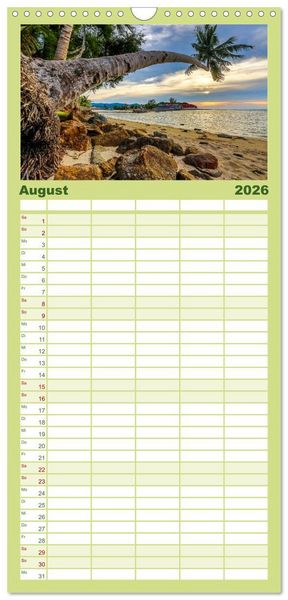 Produktbild: Familienplaner 2026 - Koh Samui mit 5 Spalten (Wandkalender, 21 x 45 cm) CALVENDO