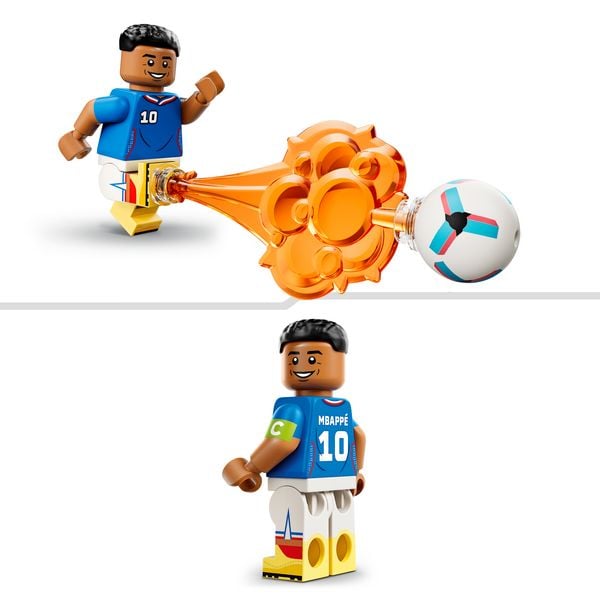 Produktbild: LEGO Editions 43013 Kylian Mbapp&eacute;, Fu&szlig;ball-Highlights, Fu&szlig;ball-Deko; Bauset f&uuml;r Kinder