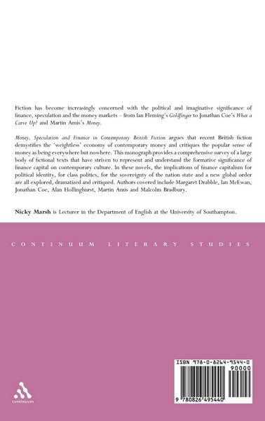 Produktbild: Money, Speculation and Finance in Contemporary British Fiction