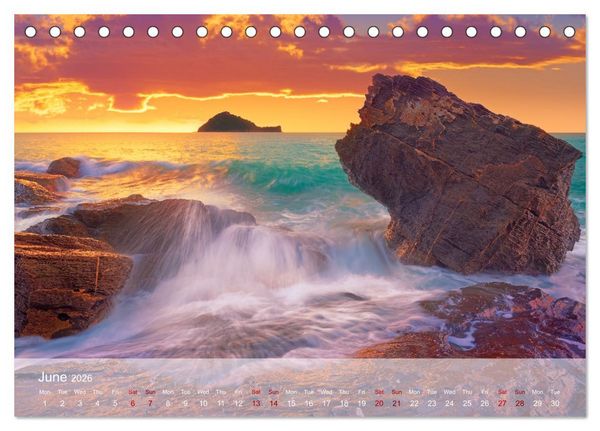Produktbild: Beautiful Seascapes (Desk Calendar 2026 DIN A5 landscape), CALVENDO 12 Month DeskCalendar