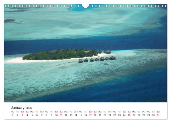 Produktbild: Maldives from above (Wall Calendar 2026 DIN A3 landscape), CALVENDO 12 Month Wall Calendar