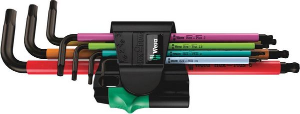 Produktbild: Wera 950/7 Winkelschraubendreher-Set 1.5 mm, 2 mm, 2.5 mm, 3 mm, 4 mm, 5 mm, 6 mm 7teilig