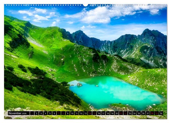 Produktbild: Oberstdorfer Bergwelt (hochwertiger Premium Wandkalender 2026 DIN A2 quer), Kunstdruck in Hochglanz
