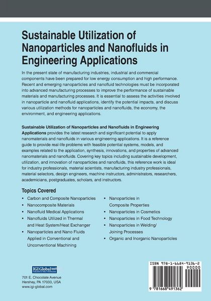Produktbild: Sustainable Utilization of Nanoparticles and Nanofluids in Engineering Applications