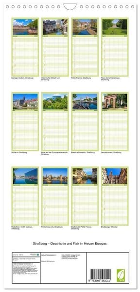 Produktbild: Familienplaner 2027 - Stra&szlig;burg &ndash; Geschichte und Flair im Herzen Europas mit 5 Spalten (Wandkalender, 21 x 45 cm) CALVENDO