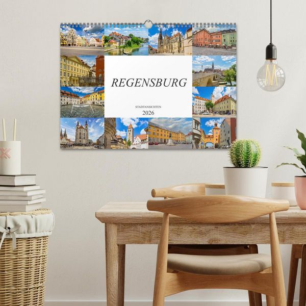 Produktbild: Regensburg Stadtansichten (Wandkalender 2026 DIN A3 quer), CALVENDO Monatskalender