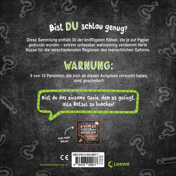 Produktbild: 9 von 10 schaffen diese R&auml;tsel nicht - schaffst du sie? - Vol. 2