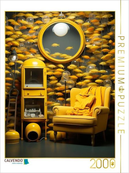 Produktbild: CALVENDO Puzzle Gelbe Fische | 2000 Teile Lege-Gr&ouml;&szlig;e 90x67cm Foto-Puzzle f&uuml;r gl&uuml;ckliche Stunden