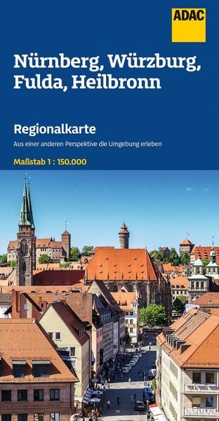 Produktbild: ADAC Regionalkarte 12 N&uuml;rnberg, W&uuml;rzburg, Fulda, Heilbronn 1:150.000