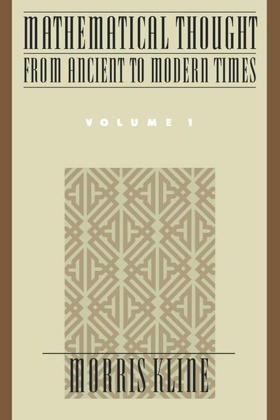 Produktbild: Mathematical Thought from Ancient to Modern Times