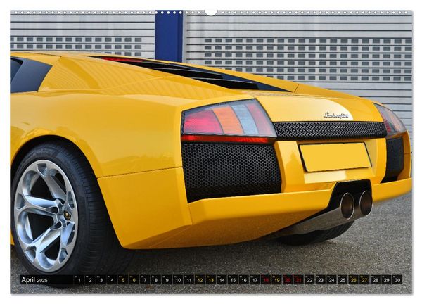 Produktbild: DER GELBE STIER - Lamborghini Murci&eacute;lago (hochwertiger Premium Wandkalender 2025 DIN A2 quer), Kunstdruck in Hochglanz