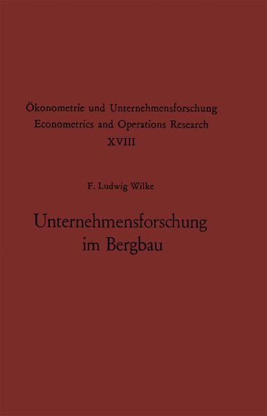 Produktbild: Unternehmensforschung im Bergbau