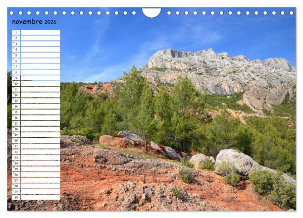 Produktbild: La Montagne Sainte-Victoire &ndash; dans les pas de C&eacute;zanne (Calendrier mural 2026 DIN A4 vertical), CALVENDO calendrier mensuel