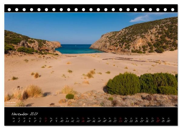 Produktbild: Sardinien Panoramakalender / CH-Version (Tischkalender 2027 DIN A5 quer), CALVENDO Monatskalender