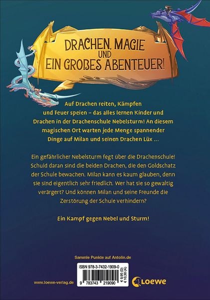 Produktbild: Drachenschule Nebelsturm (Band 4) - Die W&auml;chter des Drachengoldes