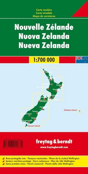 Produktbild: freytag & berndt Stra&szlig;enkarte Neuseeland 1:700.000
