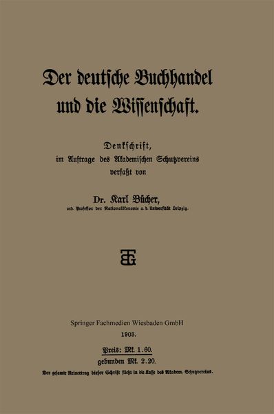 Produktbild: Der deutsche Buchhandel und die Wissenschaft