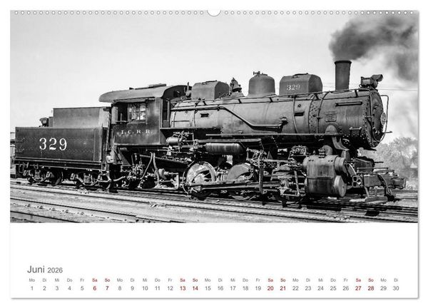 Produktbild: US-Dampflokomotiven (Wandkalender 2026 DIN A2 quer), CALVENDO Monatskalender