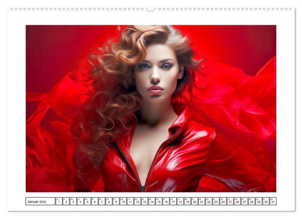 Produktbild: Femme Fatale. Portraits. Starke und sch&ouml;ne Frauen (hochwertiger Premium Wandkalender 2026 DIN A2 quer), Kunstdruck in Hochglanz