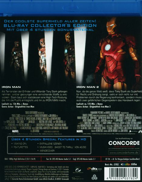 Iron Man 1+2  Collector's Edition [2 BRs]