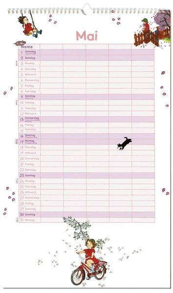 Produktbild: Astrid Lindgren Familienkalender 2027