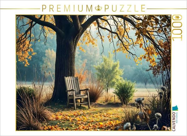 CALVENDO Puzzle Novemberruhe im alten Garten | 1000 Teile Lege-Größe 64x48cm Foto-Puzzle für glückliche Stunden