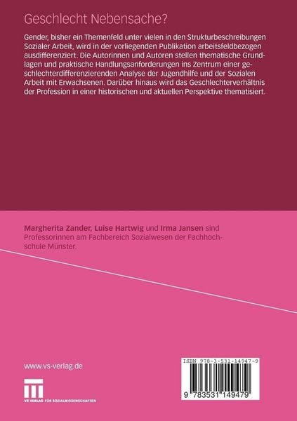 Produktbild: Geschlecht Nebensache?