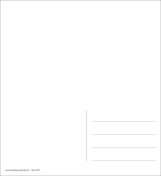 Produktbild: Rom Sehnsuchtskalender 2027 - Wochenkalender mit 53 Postkarten