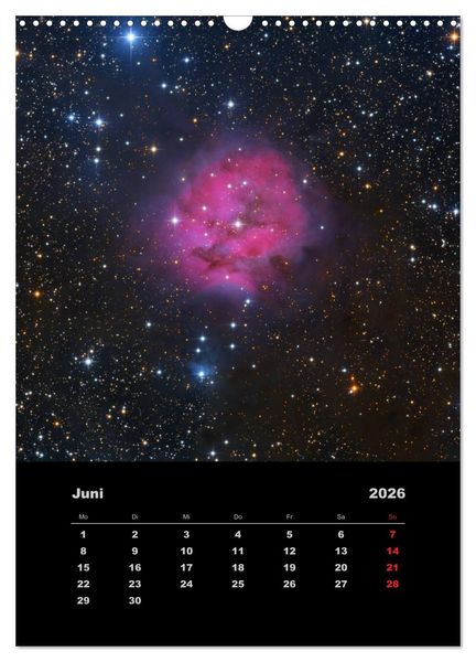 Produktbild: Astronomie 2026 (Wandkalender 2026 DIN A3 hoch), CALVENDO Monatskalender