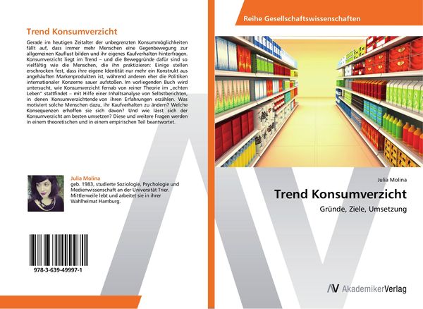 Trend Konsumverzicht, Taschenbuch von Julia Molina, AV Akademikerverlag, 9783639499971