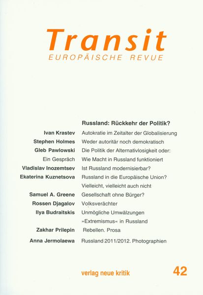 Produktbild: Transit 42. Europ&auml;ische Revue
