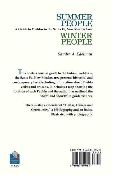 Produktbild: Summer People, Winter People, A Guide to Pueblos in the Santa Fe, New Mexico Area