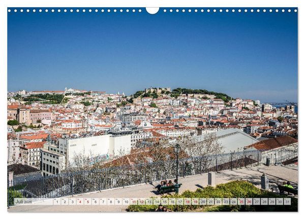 Produktbild: Lissabon Stadtansichten (Wandkalender 2026 DIN A3 quer), CALVENDO Monatskalender