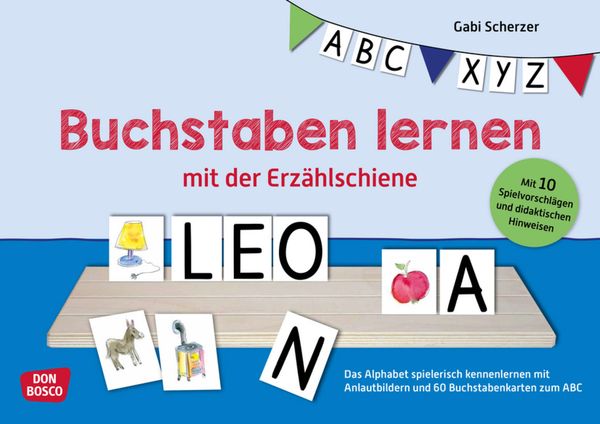 Produktbild: Buchstaben lernen mit der Erz&auml;hlschiene. Erz&auml;hlschienen-Figurenset