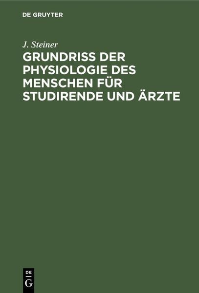 Produktbild: Grundriss der Physiologie des Menschen f&uuml;r Studirende und &Auml;rzte