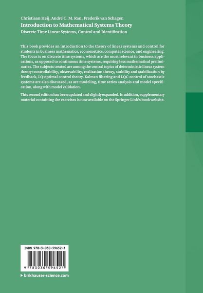 Produktbild: Introduction to Mathematical Systems Theory