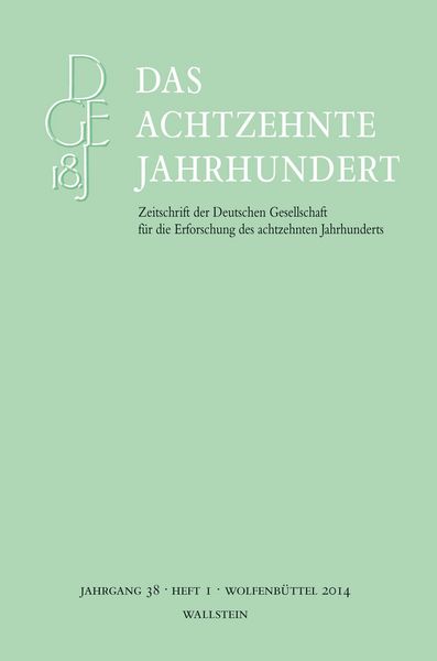 Produktbild: Das achtzehnte Jahrhundert 38/1