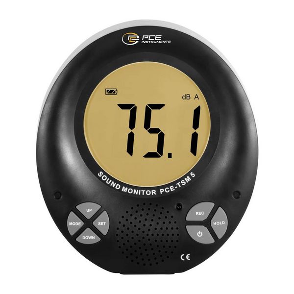 Produktbild: PCE Instruments Schallpegel-Messger&auml;t Datenlogger, Farbdisplay PCE-TSM 5 35 - 135 dB 31.5 Hz - 8000 Hz Klinkenstecker 3.5 mm