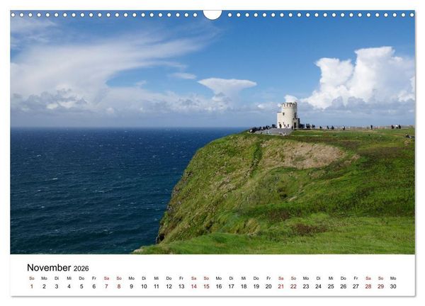 Produktbild: Irland &ndash; Magische Orte zwischen Meer und Geschichte (Wandkalender 2026 DIN A3 quer), CALVENDO Monatskalender