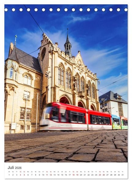 Produktbild: Erfurt - Die romantische Altstadt (Tischkalender 2026 DIN A5 hoch), CALVENDO Monatskalender