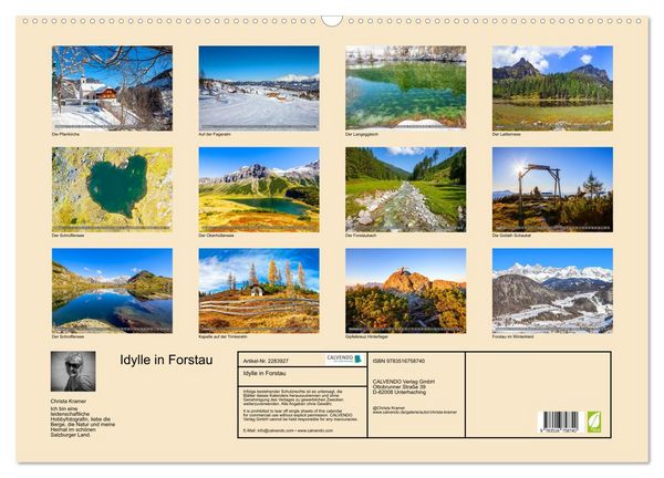 Produktbild: Idylle in Forstau (Wandkalender 2027 DIN A2 quer), CALVENDO Monatskalender