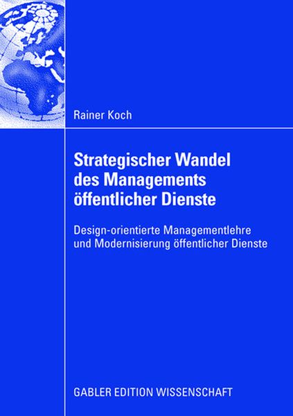 Produktbild: Strategischer Wandel des Managements &ouml;ffentlicher Dienste
