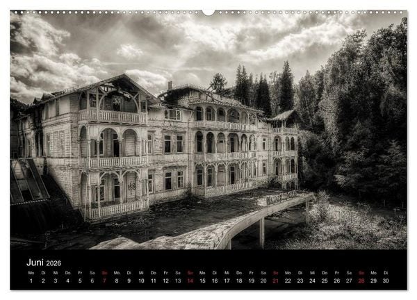 Produktbild: Lost Places Geisterh&auml;user (hochwertiger Premium Wandkalender 2026 DIN A2 quer), Kunstdruck in Hochglanz