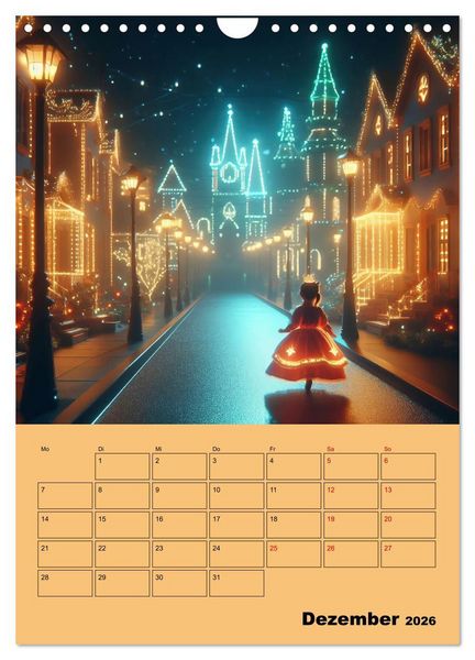 Produktbild: K&ouml;nigliche Momente - Kleine Prinzessin im M&auml;rchenwald (Wandkalender 2026 DIN A4 hoch), CALVENDO Monatskalender