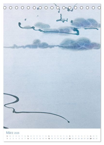 Produktbild: Jahreszeiten in Stil japanischer Malerei - Kunst (Tischkalender 2026 DIN A5 hoch), CALVENDO Monatskalender