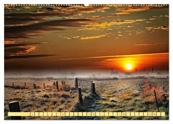Produktbild: Friesland, verzauberte Landschaft an der Nordsee (Wandkalender 2026 DIN A2 quer), CALVENDO Monatskalender