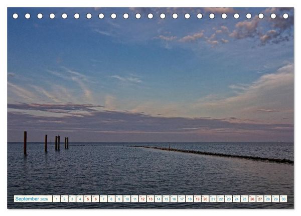 Produktbild: Cuxhaven, Landschaften zwischen K&uuml;ste und Heide (Tischkalender 2026 DIN A5 quer), CALVENDO Monatskalender