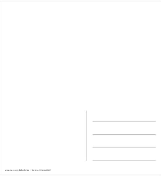 Produktbild: Positive-Spr&uuml;che-Kalender Postkartenkalender 2027 - mit 53 Postkarten