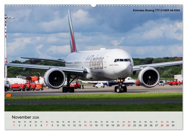 Produktbild: Sch&ouml;nheiten der Luftfahrt 2026 (Wandkalender 2026 DIN A2 quer), CALVENDO Monatskalender